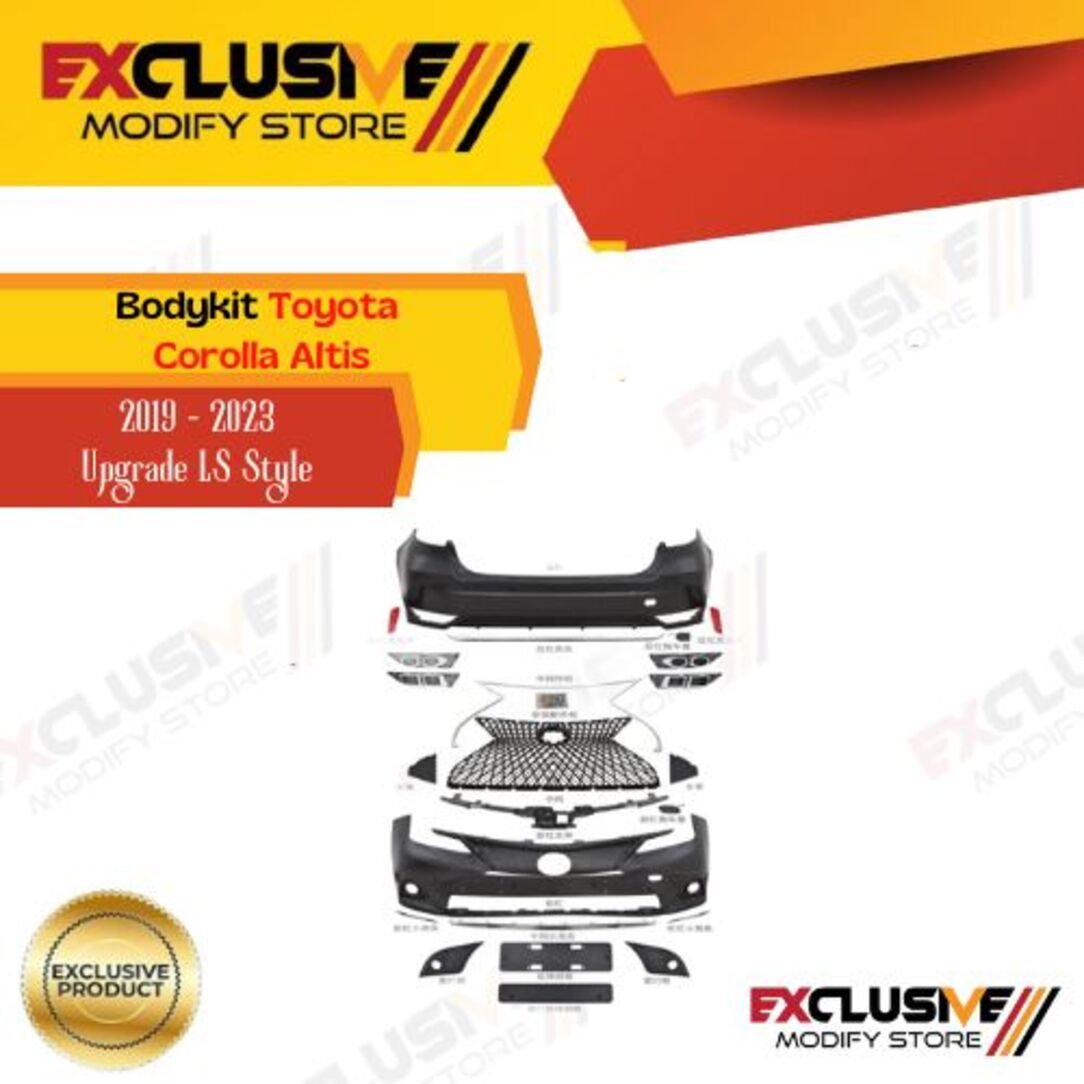 Bodykit Toyota Corolla Altis 2019 - 2023 upgrade Lexus LC style Harga 29,500,000 rupiah*Gratis Ongkir