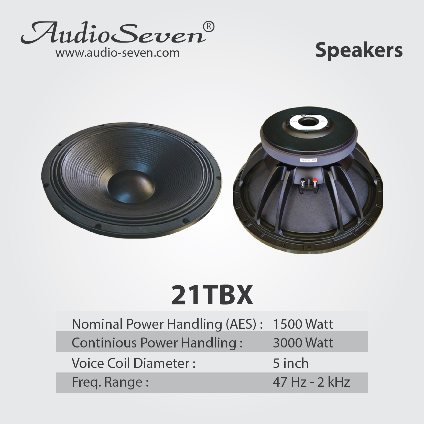 speaker audio seven 6 inch