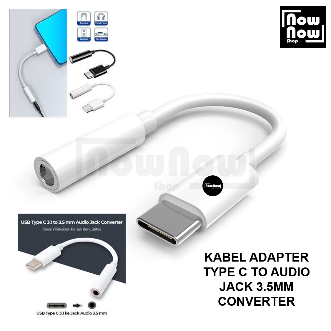 Audio Converter Mm To Type C Adapter Kabel Adapter USB Type C