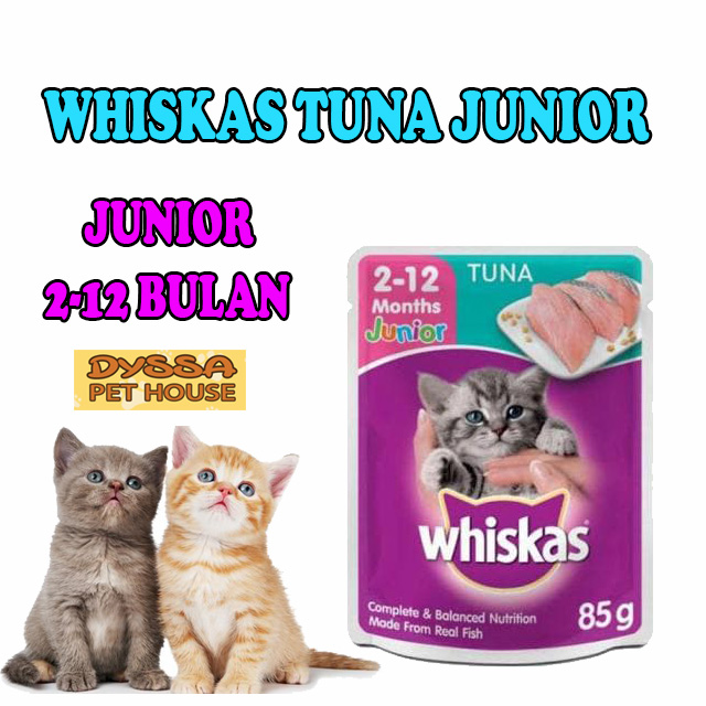 whiskas junior tuna sachet 85g