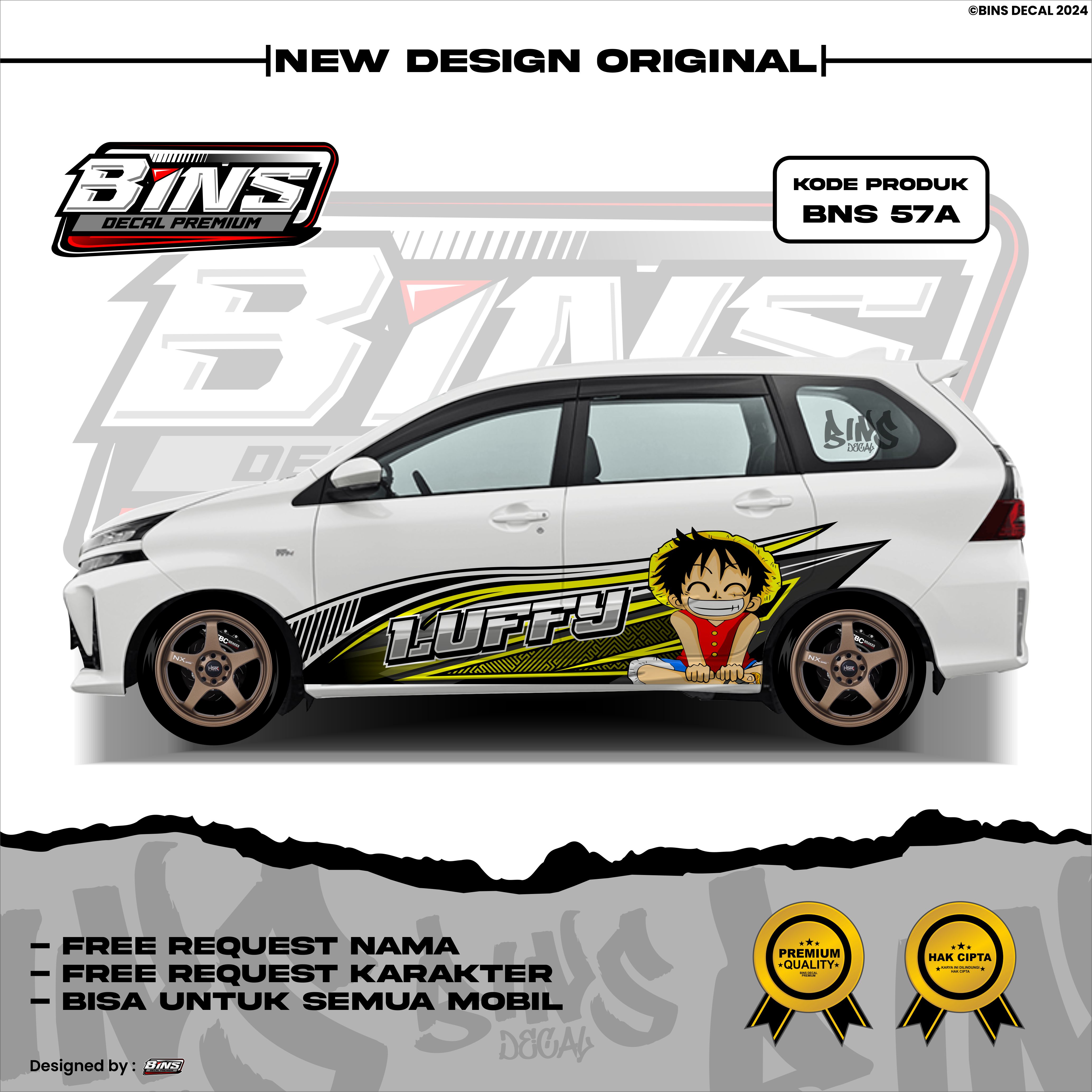 BNS57-STIKER DECAL MOBIL JAZZ YARIS BRIO CALYA ERTIGA XENIA GRATIS GANTI NAMA DAN GAMBAR VIRAL Harga 128,999 Ringgit*Penghantaran Percuma
