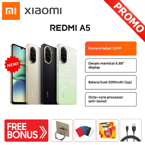 Xiaomi Redmi A5 (4+128) 32Mp Camera | 6.88" Screen | 5200Mah Battery Harga  1,050,000 Ringgit*Penghantaran Percuma