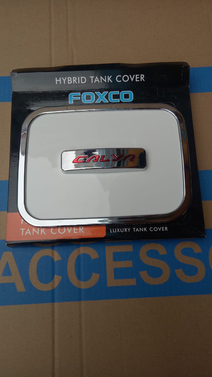 CE2-HYB- HCPM- TANK COVER HYBRID CALYA PUTIH LOGO MERAH TANK COVER CALYA TUTUP TANGKI BENSIN CALYA PELAPIS TUTUP BENSIN MOBIL CALYA HYBRID CALYA TUTUP TANGKI HYBRID CALYA TANK COVER TOYOTA CALYA TUTUP BENSIN TOYOTA CALYA COVER TUTUP BENSIN CALYA Harga 40,000 Ringgit*Penghantaran Percuma