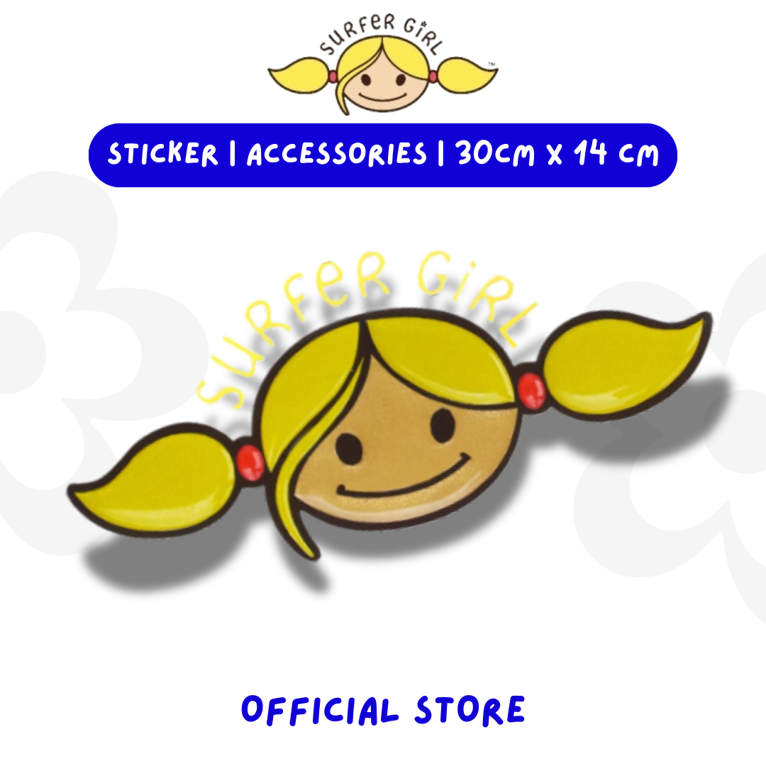 Surfer Girl Summer Sticker Puff Letter Big 02SMHPFCS01BIG | Sticker Lucu | Sticker Mobil | Sticker Ukuran Besar | Sticker Surfer Girl | Sticker 3D Harga 108,000 rupiah*Gratis Ongkir