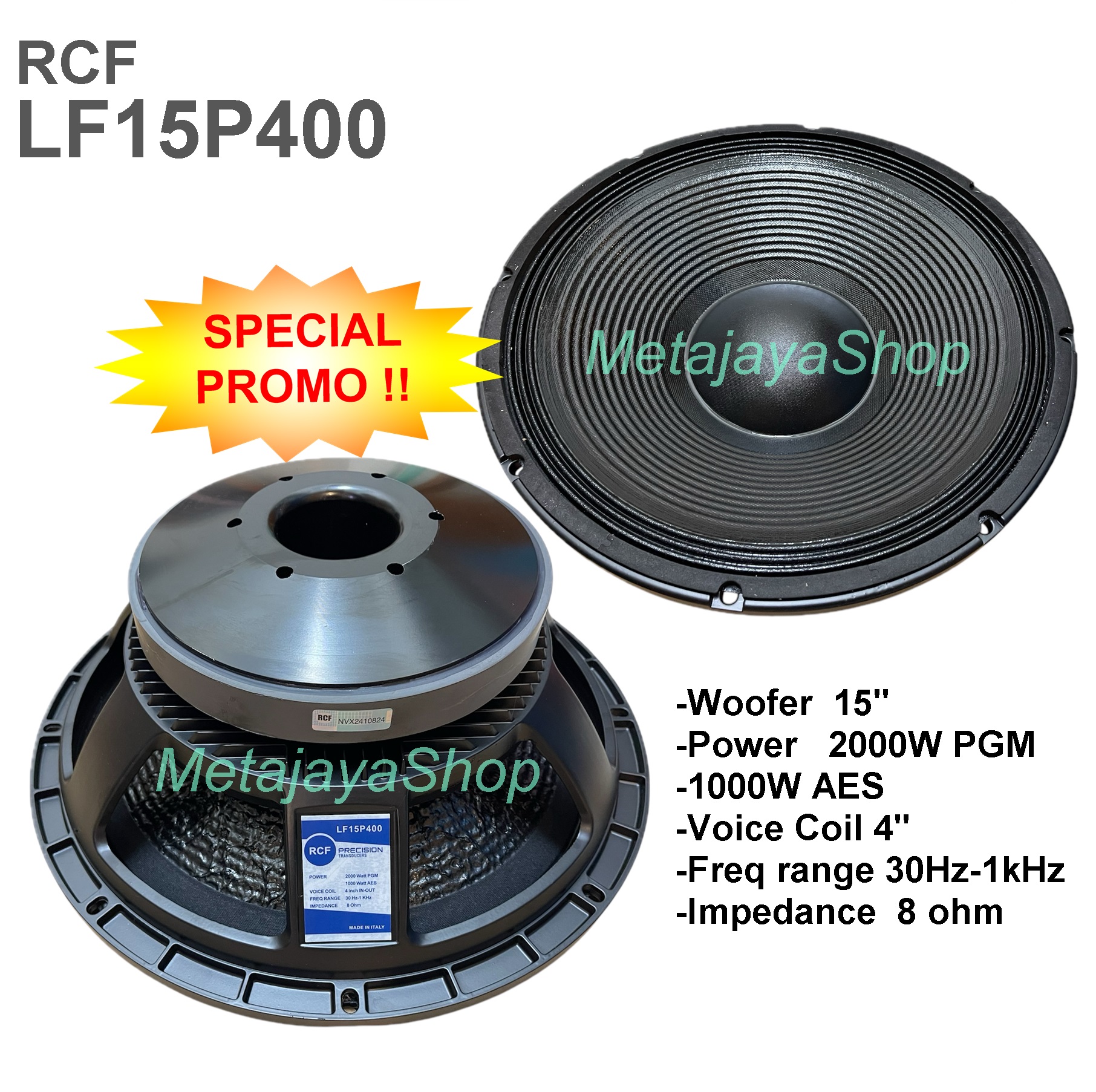Komponen Speaker rcf LF-15P400 Speaker Component 15