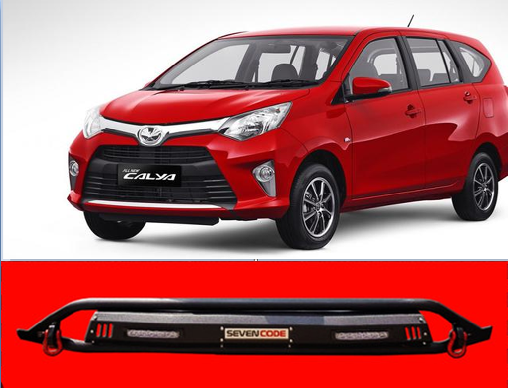 CBD EC1 / ATDBCCS - TOWING DEPAN CALYA MODEL BESI + LAMP/DRL - TANDUK DEPAN CALYA MODEL BESI + LAMPU - BUMPER DEPAN BESI MOBIL CALYA + LAMPU DRL TINGGAL PASANG SUDAH BERIKUT BREKET- Harga 1,175,000 rupiah*Gratis Ongkir