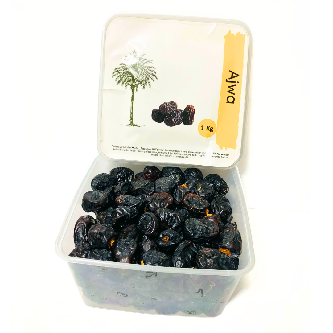 SPESIAL Kurma Ajwa Asli 500gr - Kurma Nabi Original - Kurma Ajwa Asli Madinah