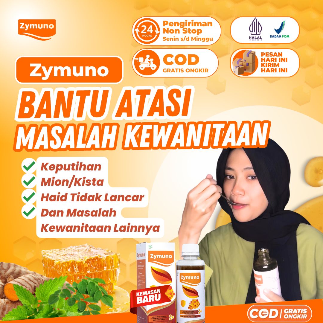 Original Zymuno - Helps Overcome Irregular Menstruation Due to Pcos / Vaginal Discharge / Cysts / and Other Feminine Problems Harga  147,000 rupiah*Gratis Ongkir