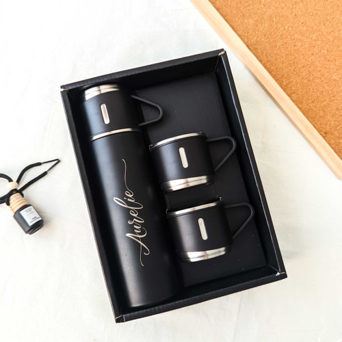 Paket Hampers Tumbler Botol Minum Sultan Custom Desain Kado Hadiah hadiah Grafir Nama dan Logo