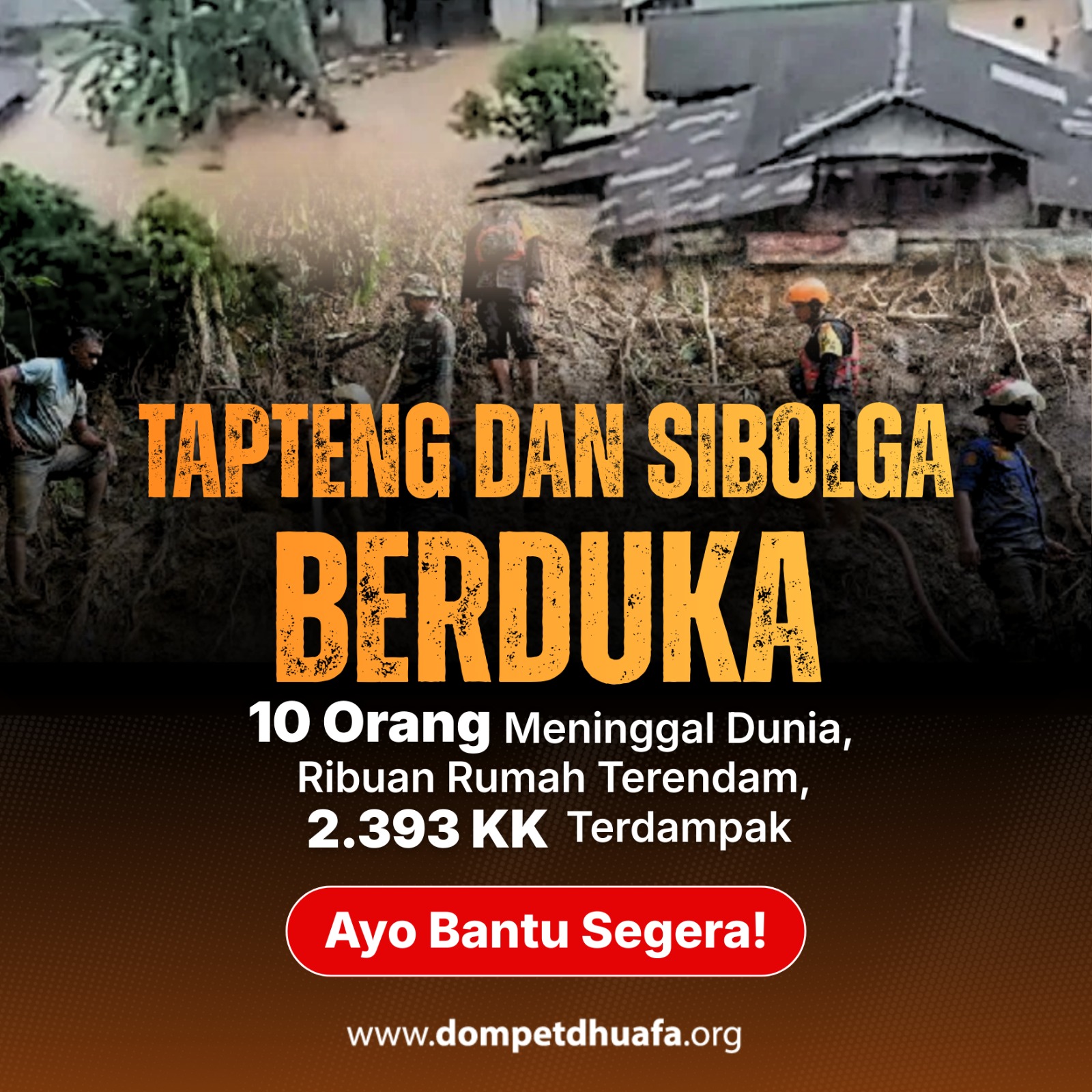 Help flood and landslide disaster victims-Indonesia ready to alert - Merek Dompet Dhuafa Harga 10,000 rupiah*Gratis Ongkir