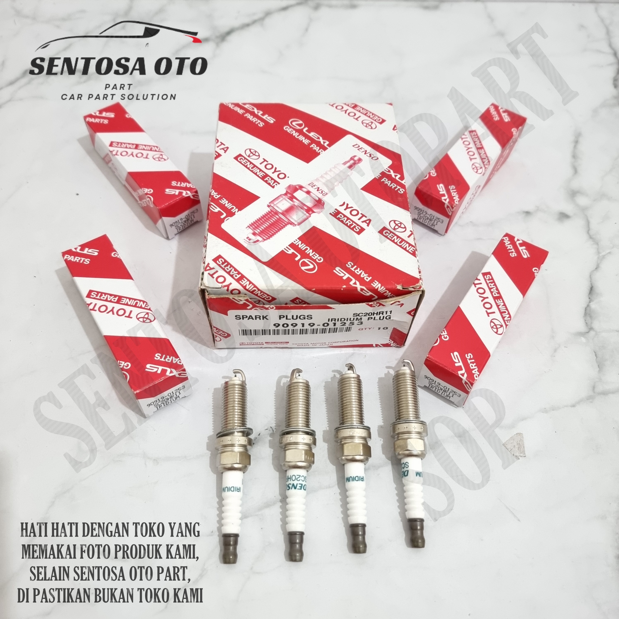 Busi Iridium Corolla New Altis Nav1 Harrier Rav4 wish 90919-01253 SC20HR11 Harga 30,000 rupiah*Gratis Ongkir