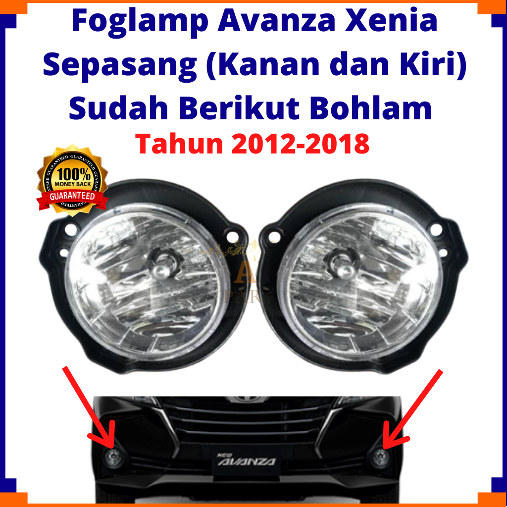 Foglamp Avanza Xenia/ Lampu Kabut Avanza Xenia 1 set (Kanan dan Kiri) Berikut Bohlam Thn 2012 - 2018 Giá 284,000 Đồng*Miễn phí vận chuyển
