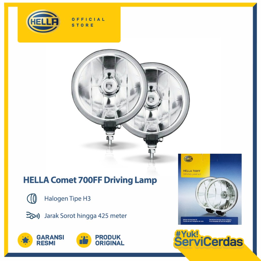 Hella 700 FF Driving Lamp Harga 1,640,332 rupiah*Gratis Ongkir