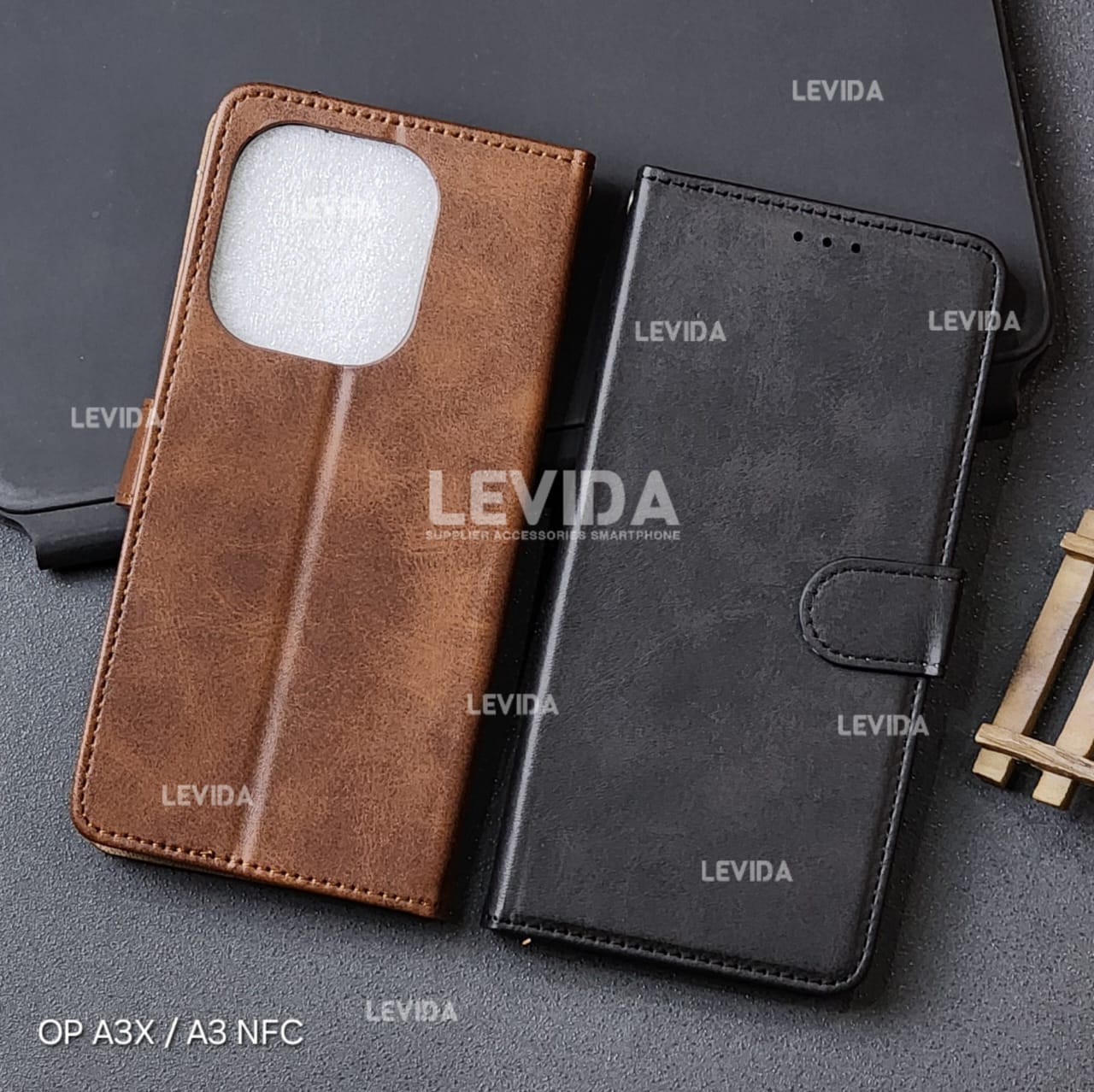 Oppo A3 Pro Oppo A3X Oppo A3 Nfc Flip Cover Kulit Leather Case