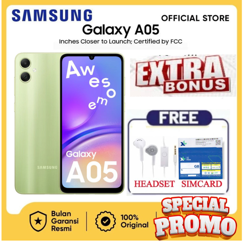 Samsung Galaxy A05 & A03 Ram 6/128 Gb Turn Signal Guarantee - Sale - Merek Samsung Harga 1,050,000 rupiah*Gratis Ongkir