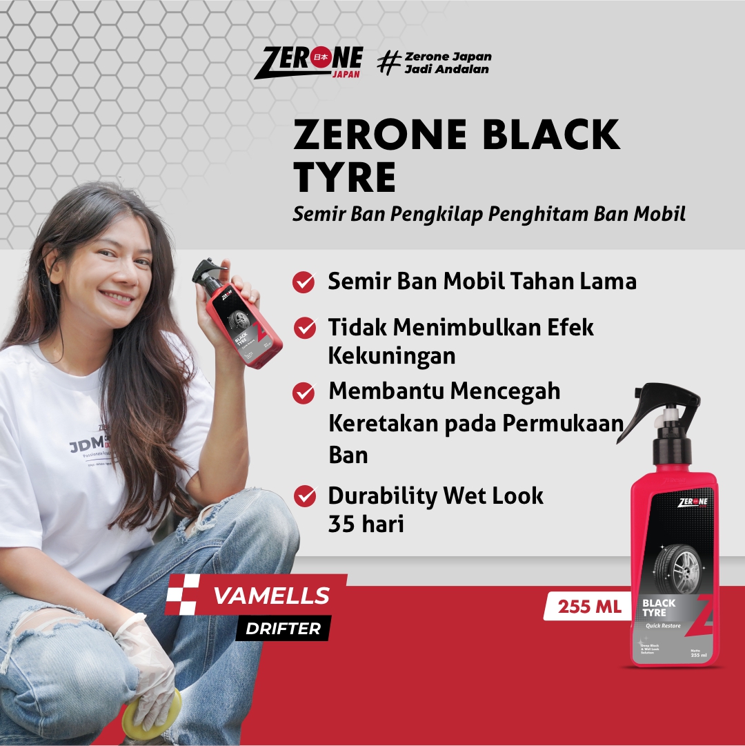 Zerone Black Tyre Semir Pengkilap Ban Permanen Harga 119,000 Ringgit*Penghantaran Percuma