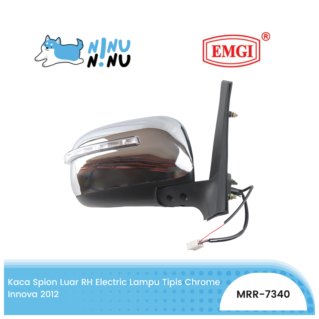 Kaca Spion Elektrik dengan Lampu Toyota Innova tahun 2012 Emgi Harga 1,112,250 rupiah*Gratis Ongkir