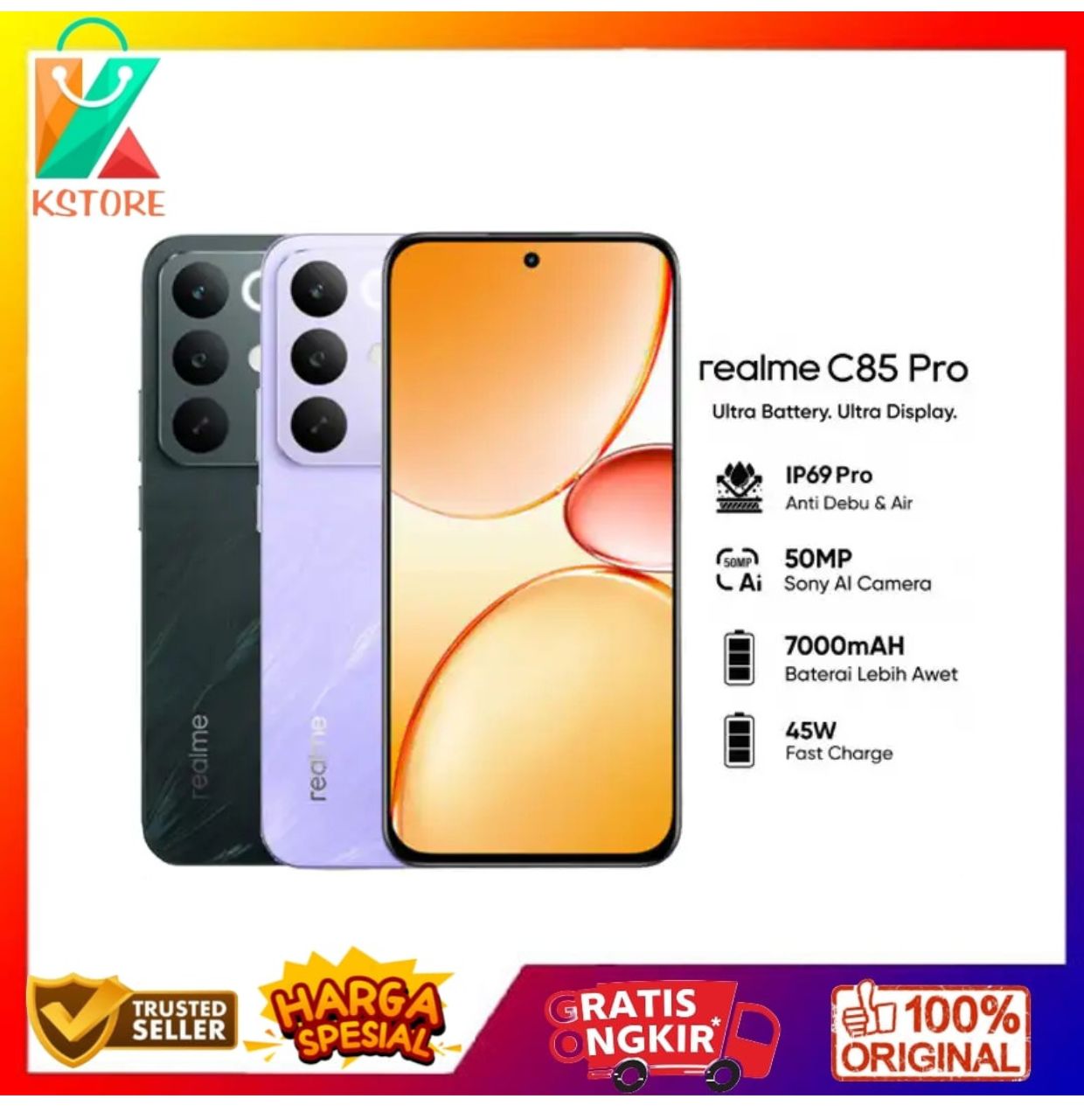 Realme C85 pro 8/128 & 8/256 new official garansir Harga  2,699,000 Ringgit*Penghantaran Percuma