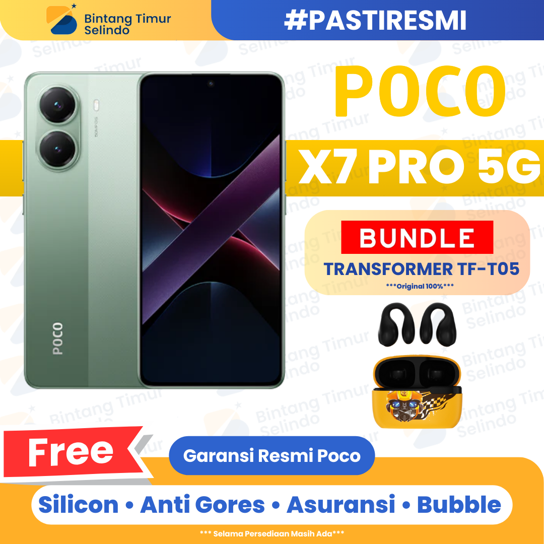 Poco X7 Pro 5G 12/512GB - Garansi Resmi 1 Tahun Harga 4,790,000 rupiah*Gratis Ongkir