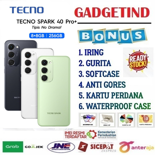 Hanphone Tecno Spark 40 Pro+ - 8+8Gb*/256Gb, Mediatek Helio G200, 30W Giá 2,550,000 Đồng*Miễn phí vận chuyển