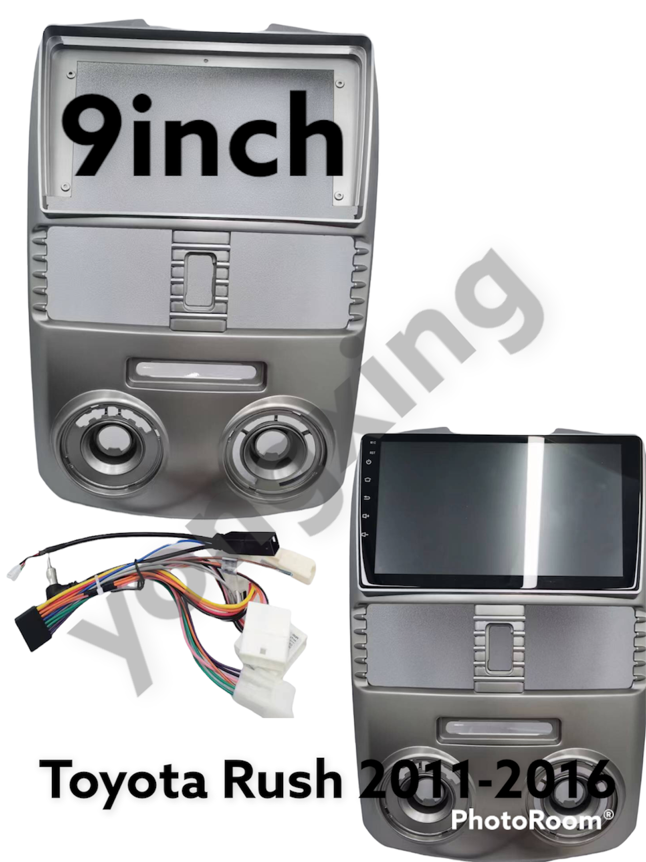 Yongxing Head Unit Android Untuk Toyota Rush Tahun 2009-2016 9Inch Penerima Navigasi & Penerima AV Android 4 Core A7 1.5GHZ Processor, Layar IPS 2.5D HD, Kompatibel dengan Perekam Mobil, Sistem Lancar 5 Tahun Tanpa Lag Harga 980,000 rupiah*Gratis Ongkir