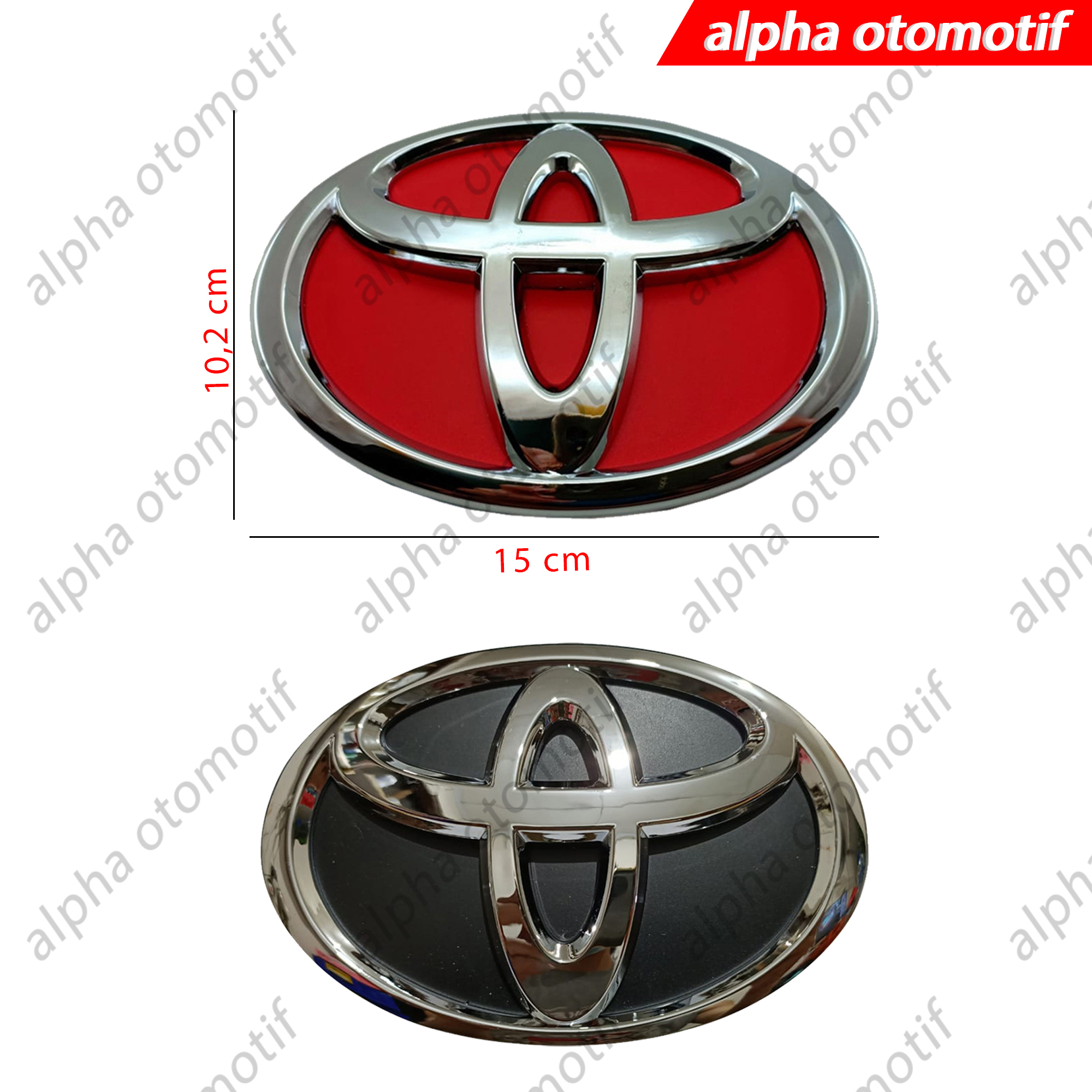 Emblem Mobil Logo Toyota 15 cm Harga 41,000 rupiah*Gratis Ongkir
