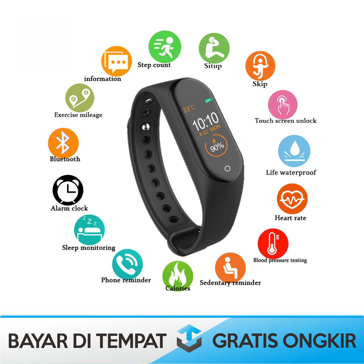 Cara menggunakan best sale m4 smart bracelet