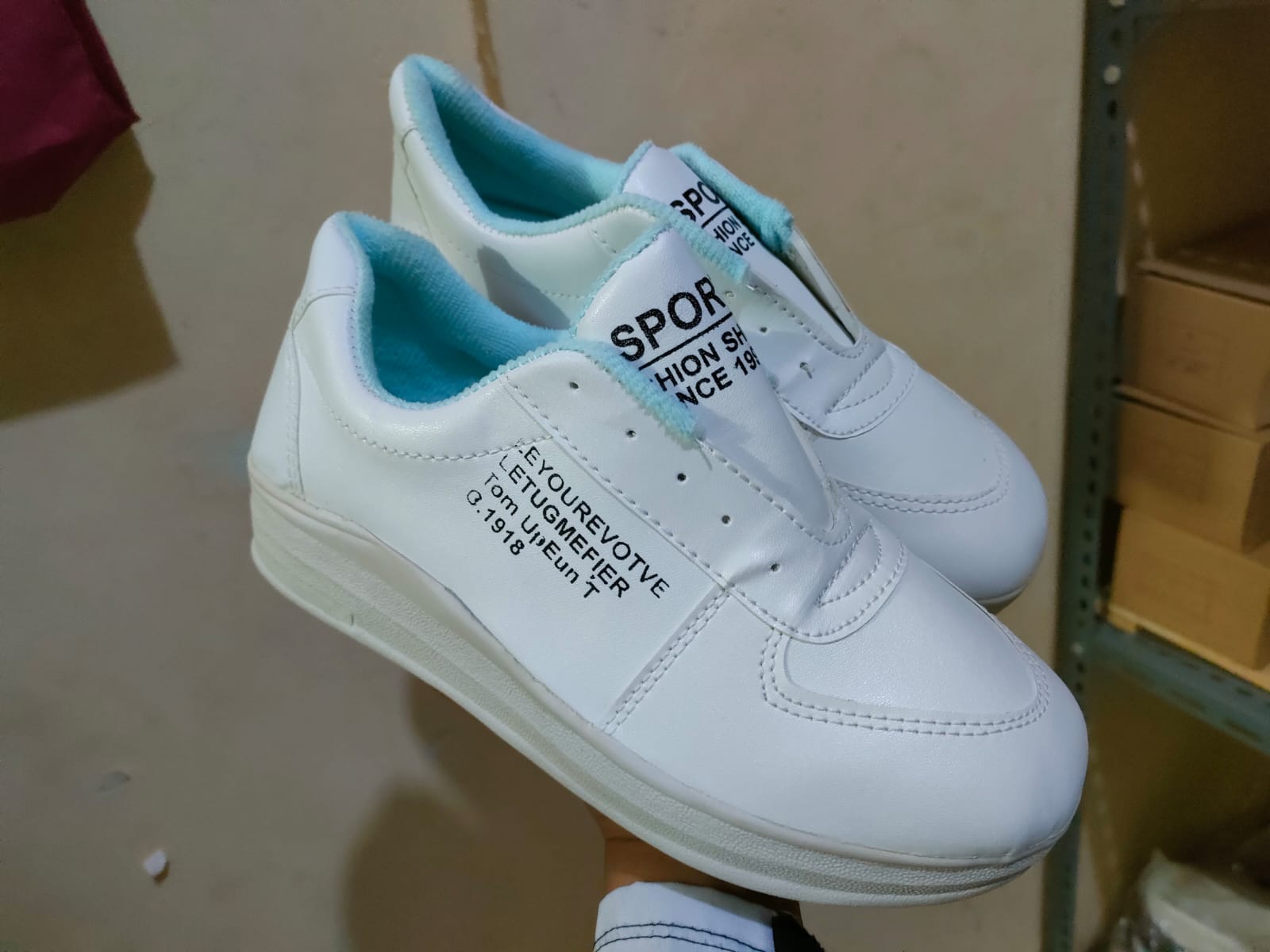 LADANG ONLINE- Sepatu Wanita Sneakers Tali A B C IMPOORT 37 - 40 COD TERLARISSS REALLL