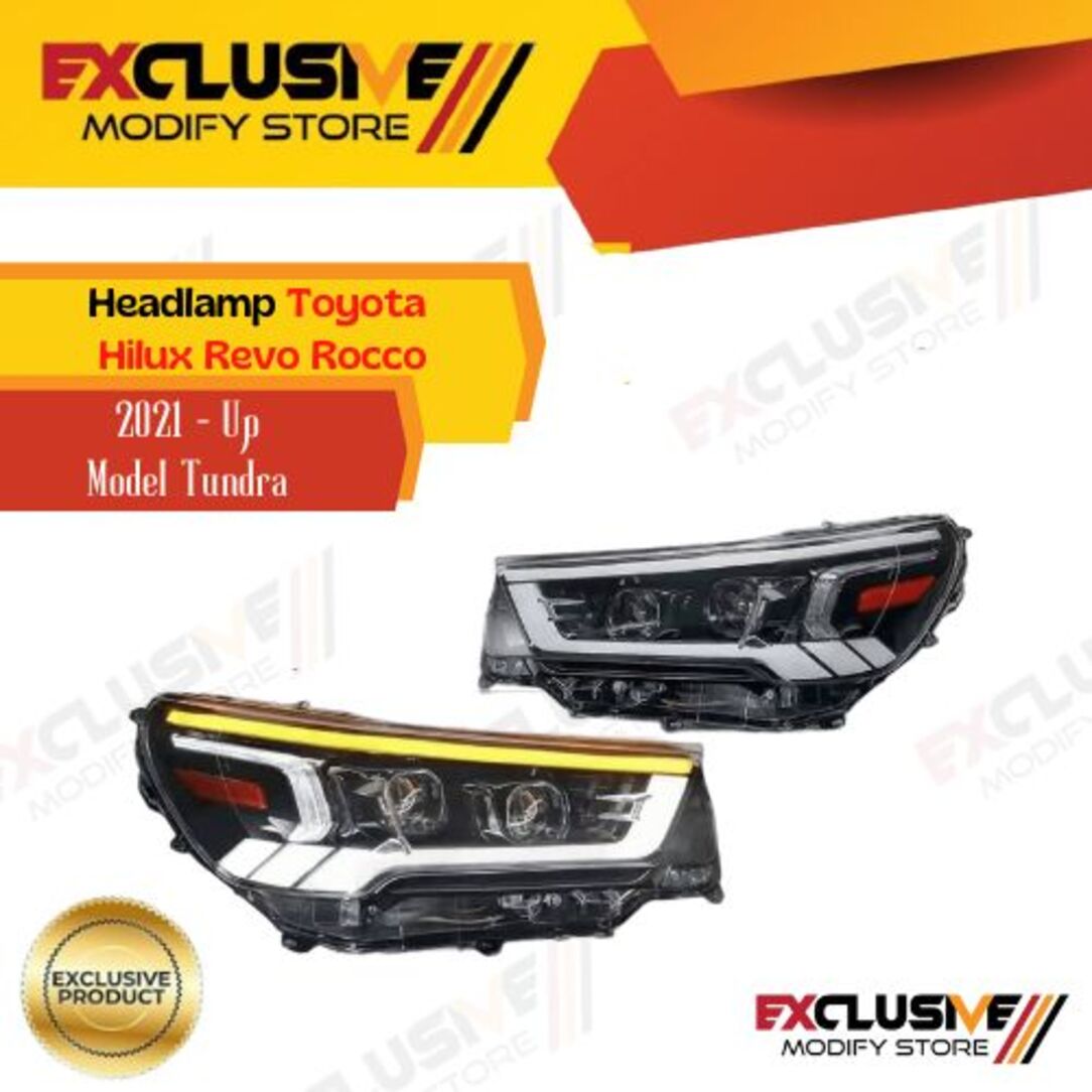 Headlamp Toyota Hilux Revo Rocco 2021-up model Tundra Harga 9,850,000 rupiah*Gratis Ongkir
