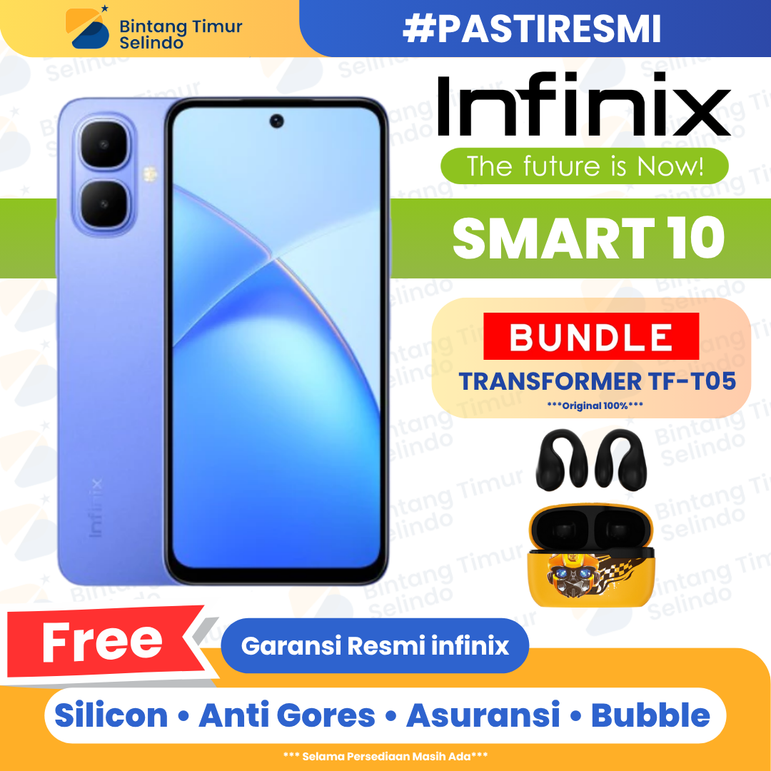 Infinix Smart 10 3/64Gb 4/64Gb & 4/128Gb - Official 1 Year Warranty Harga  1,050,000 Ringgit*Penghantaran Percuma