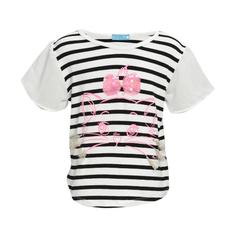 4 thn Blouse Salur Sablon Cat Bahan 