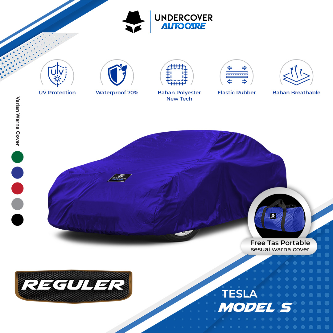 Undercover Autocare - Cover Mobil Tesla Model S Reguler Harga 308,000 rupiah*Gratis Ongkir