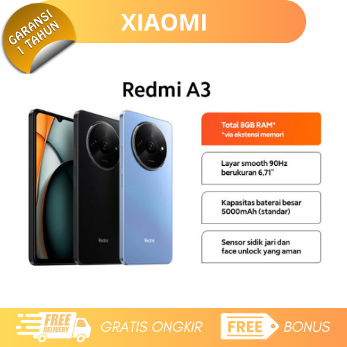 Xiaomi Redmi A3 4/128Gb - Mediatek Helio G36 (12 Nm) - Ips Lcd Giá 889,000 Đồng*Miễn phí vận chuyển