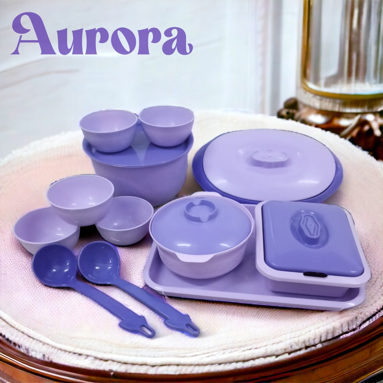 Tempat Makan Set AURORA Free Sendok Sayur 1pcs