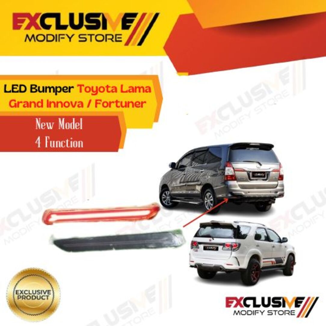 New LED bumper 4 funtion ceremony Toyota Lama Grand Innova Fortuner Harga 250,000 rupiah*Gratis Ongkir