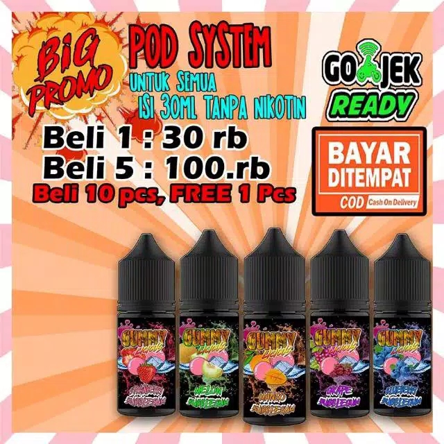 Gummy Licious Pod System 30ml Membeli Jualan Online E Liquid