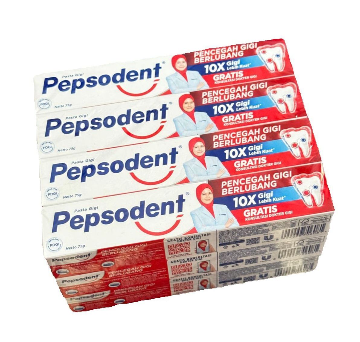 4 / 6 / 8 / 10 Pcs Pepsodent 72 Gram Best Selling Toothaste to Prevent Cavity Harga 96,000 rupiah*Gratis Ongkir