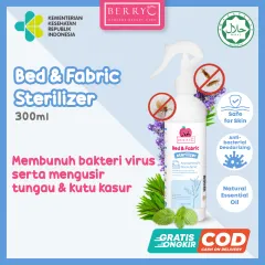 BerryC Bed And Fabric Spray 300ml Sanitizer Anak Anti Tungau Kutu Kasur Bacterial Virus Non Alkohol