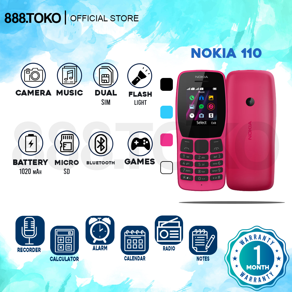 HP Nokia 110 2019 Ponsel Garansi Dual SIM Baru Termurah Harga  125,450 Ringgit*Penghantaran Percuma