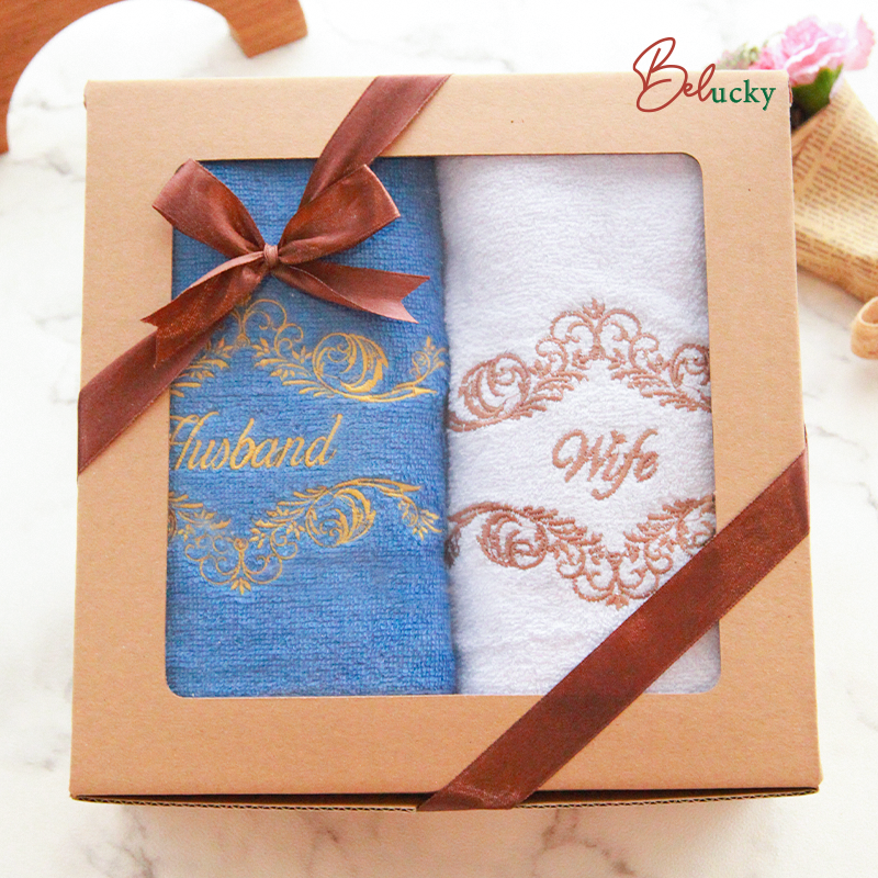Ready Embroidered Premium Towels pernikahan hadiah pernikahan Hampers- Manis
