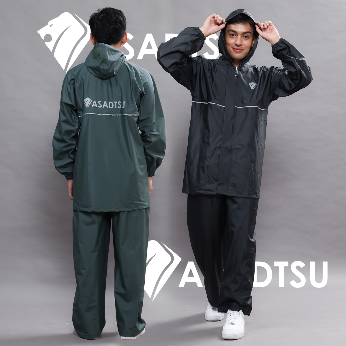 Asadtsu Newgen raincoat adult suit waterproof PVC imported material Harga 139,000 rupiah*Gratis Ongkir