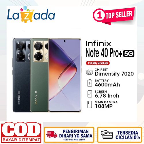 Infinix Note 40 Pro plus 5g 12/256 GB-108mp smartphone, dimension 7020 chipset, 6400mAh battery, 6.78 inch screen, warranty Harga  2,900,000 Ringgit*Penghantaran Percuma
