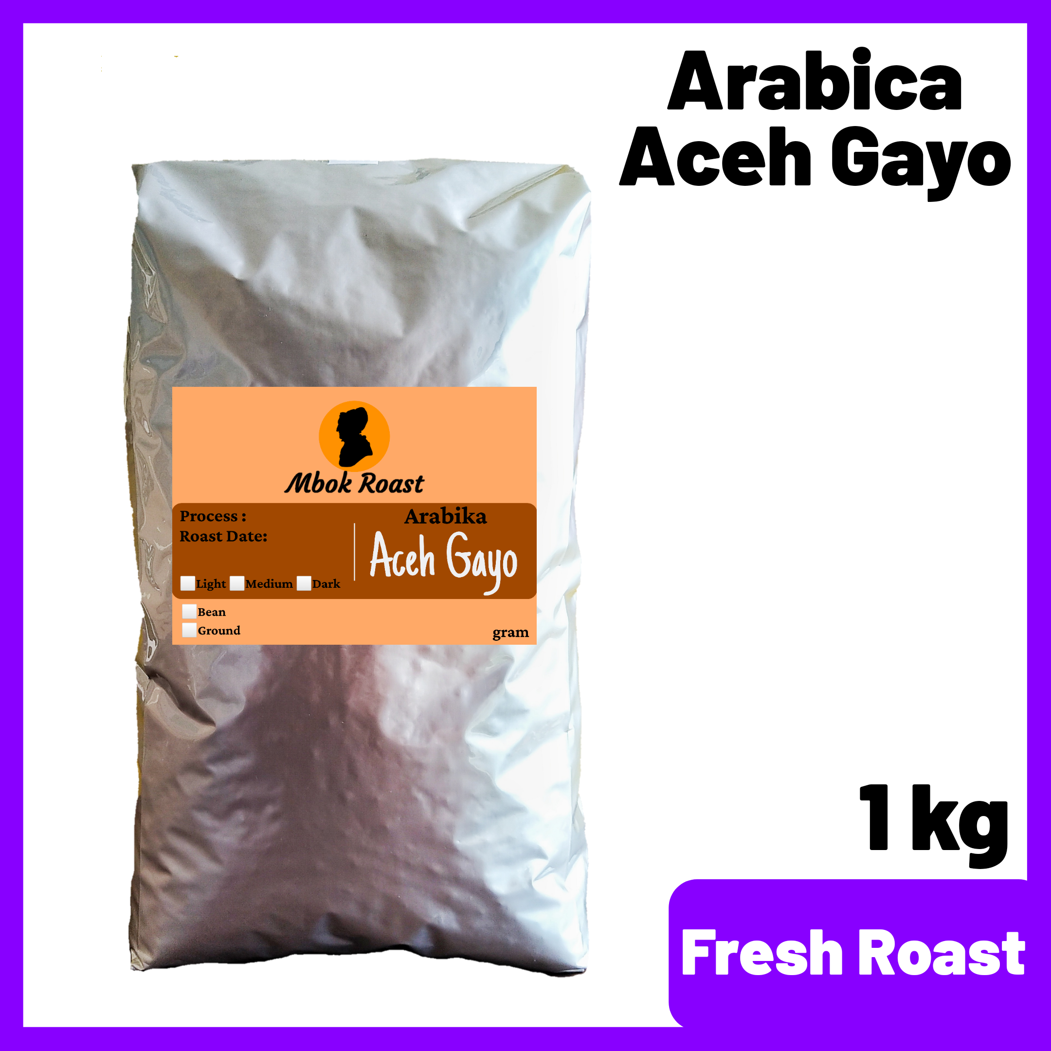 Kopi Arabika Gayo 1 kg Biji atau Bubuk Specialty Arabica Gayo 1kg