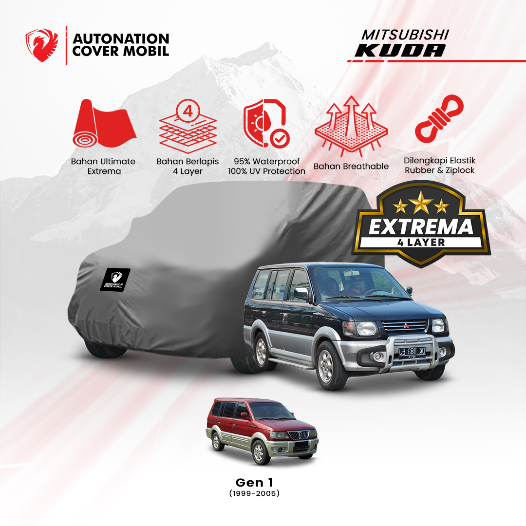 Autonation Garage - Cover Mobil Mitsubishi Kuda Extrema 4 Layer Harga 1,166,000 rupiah*Gratis Ongkir