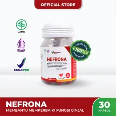 Obat  Ginjal Sakit Pinggang Herbal Infeksi Saluran Kemih Kencing Berbusa BPOM Nefrona Autoimuncare