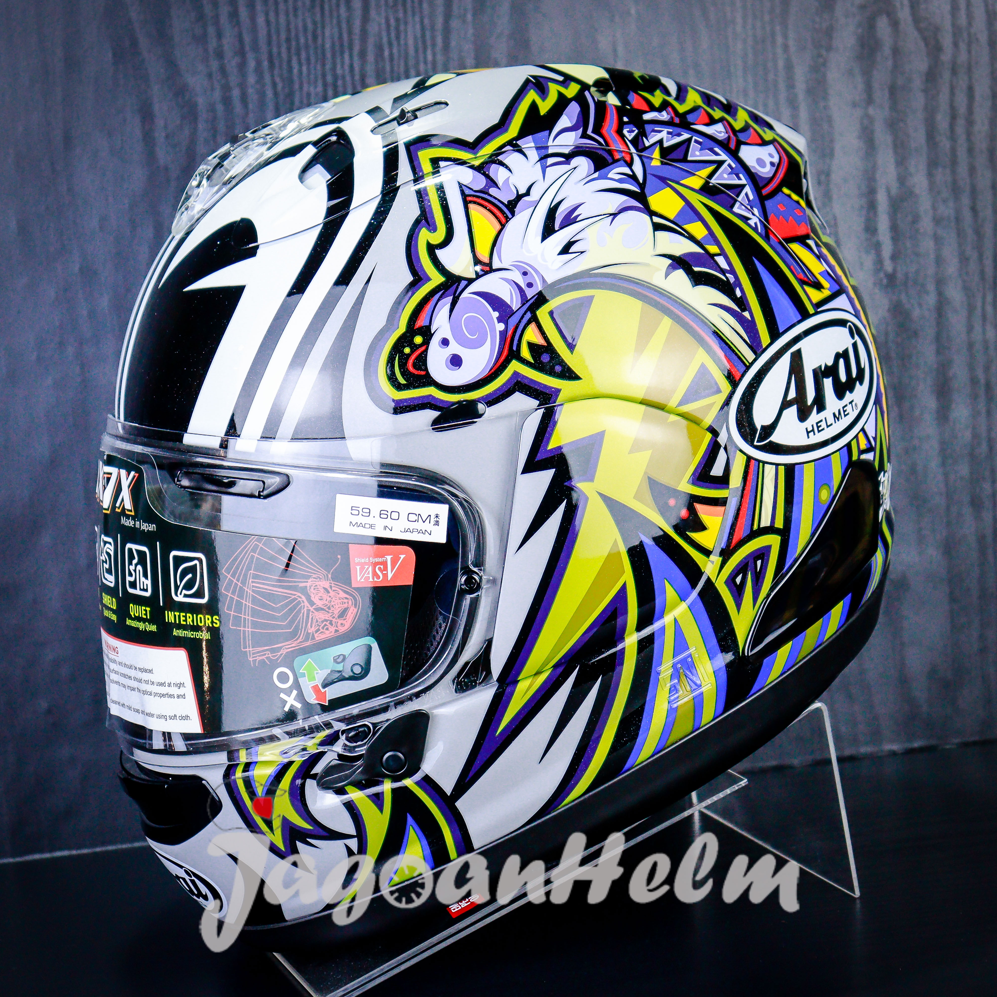 ARAI HELM RX-7X NAKASUGA 4 | SILVER GOLD | ARAI RX7X FULLFACE Harga 11,600,000 rupiah*Gratis Ongkir