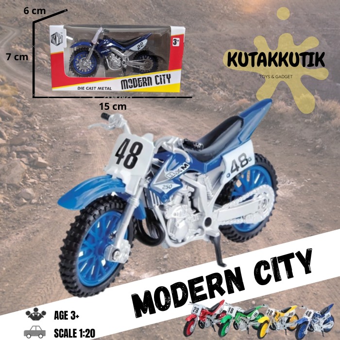 Joy City Moto 1/12 Husaberg FE450 Blue 1:12 Scale Diecast Model by