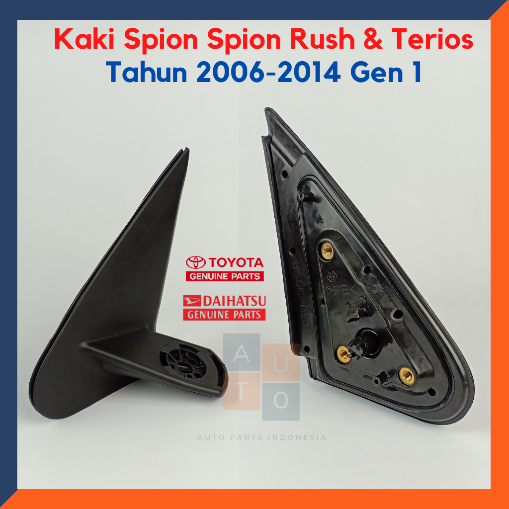 Kaki Spion Rush Terios Kanan Tahun 2004-2014 Original/ Dudukan Spion Rush Terios Tahun 2004-2014 ORIGINAL Harga 174,900 rupiah*Gratis Ongkir