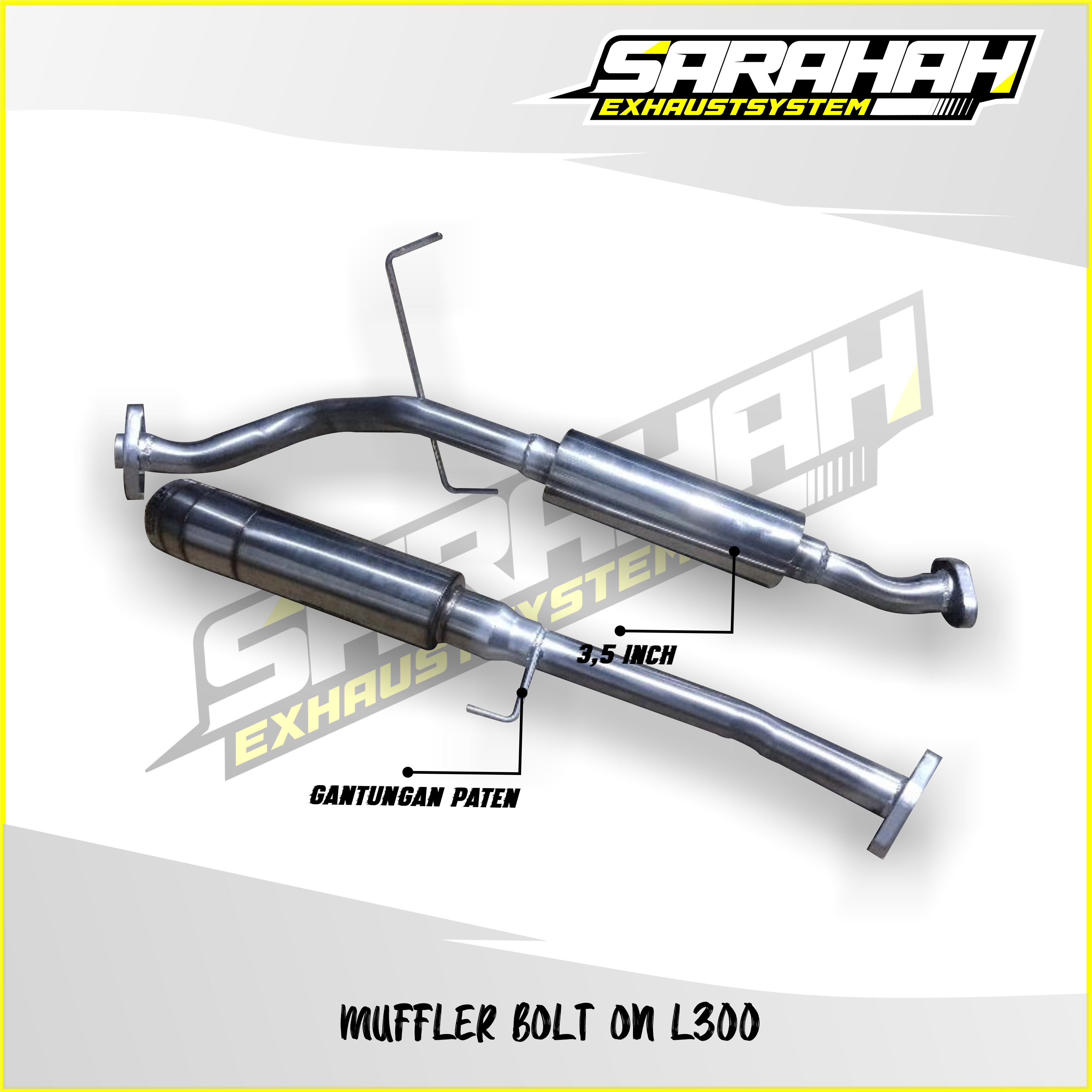 MUFFLER BOLT ON L300 JS TITAN- SARAHAH EXHAUST Harga 1,500,000 rupiah*Gratis Ongkir