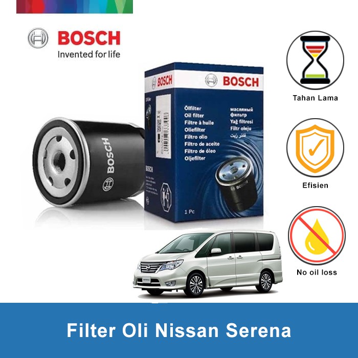 Bosch Filter Oli Mobil Nissan Serena 0986AF1014 1 Pcs Harga 49,800 rupiah*Gratis Ongkir